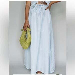 Cecily Maxi Linen Skirt NWOT